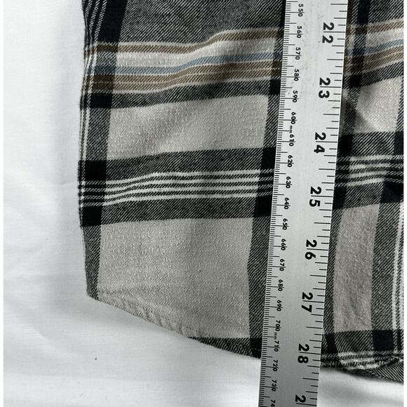 O'Neill Flannel Shirt - Men's Large - Grey Brown Plaid - Picture 5 of 7